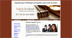 Desktop Screenshot of ingatlan-ugyved-budapesten.hu