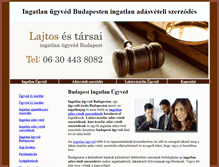 Tablet Screenshot of ingatlan-ugyved-budapesten.hu